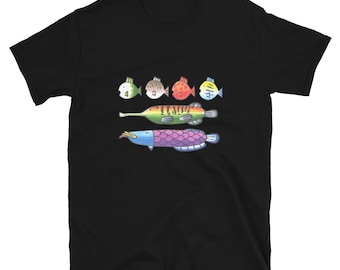 Fishing Minigame Fish Graphic Tee - Nostalgic 2000s Gaming Fan Apparel