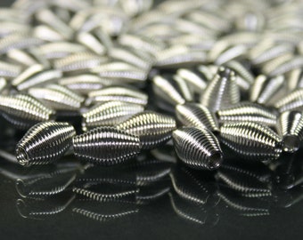 Beads Metal Beads +SPIRALE+ 20 pieces, silver, spacer, jewelry crafts, necklace, bracelet