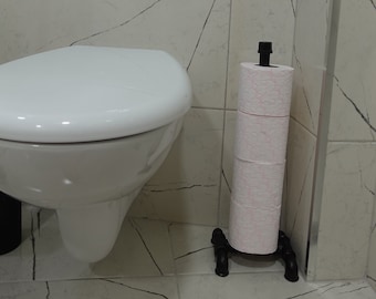 工業用トイレットペーパー収納、鉄パイプトイレットホルダー、バスルームアクセサリー、ヴィンテージトイレットペーパースタンド、素朴なバスルーム装飾オーガナイザー