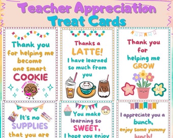 Teacher Appreciation Gift Tags, Teacher Gift from Student, Treat Tag, Thank You Teacher Gift Card, Teacher Printable, Funny Pun, Party Favor