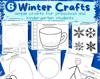 Preschool Winter Worksheets, Crafts for Kids, Snowman Craft, Kindergarten Art, Home School Worksheet, Toddler Activity, Prek Hand Print Art