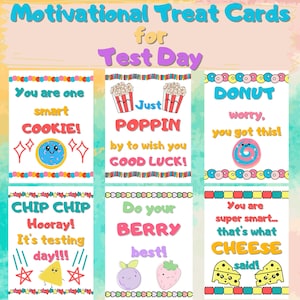 Frasi motivazionali per il giorno dell'esame, biglietti di incoraggiamento, regali divertenti per bambini, buona fortuna, biglietti per il pranzo, etichette per dolcetti in classe, snack, stampabili