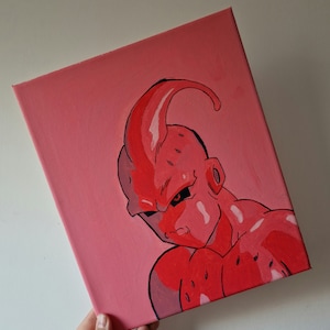 Canvas, Majin buu Dragon ball z, schilderij, kunst aan de muur