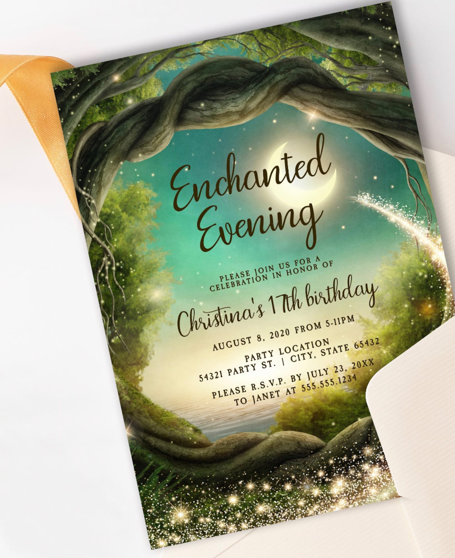 Enchanted Forest Invitation Digital ONLY - Etsy