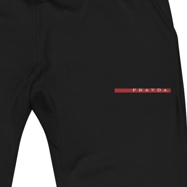 PRAVDA-logo Unisex fleece joggingbroek