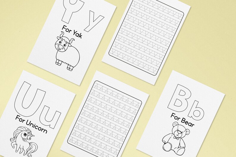 Printable Alphabet Coloring Pages and Tracing ABC Letters Worksheet ...