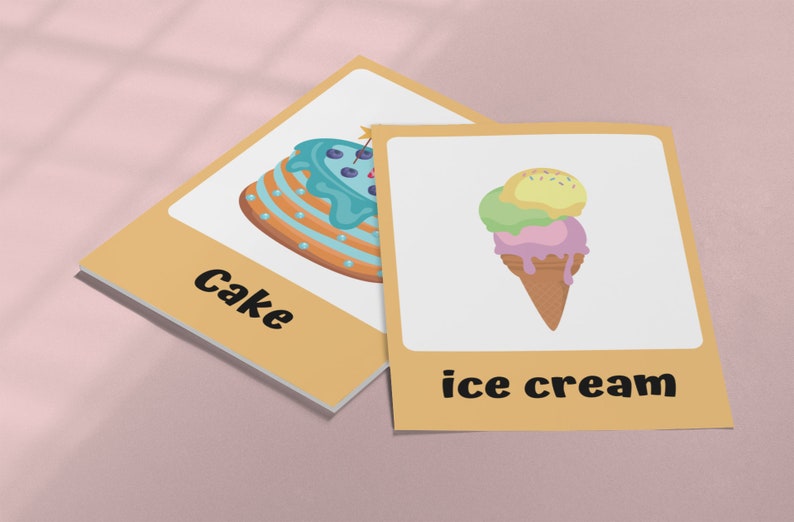 Printable Food Classroom Poster 15 Cards for Kids Montessori Material ...