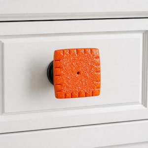 Cheese Cracker Drawer Knob, Food Cabinet Knob, Funny Kitchen Decor, Handmade Polymer Clay Drawer Pull, Unique Cabinet Hardware