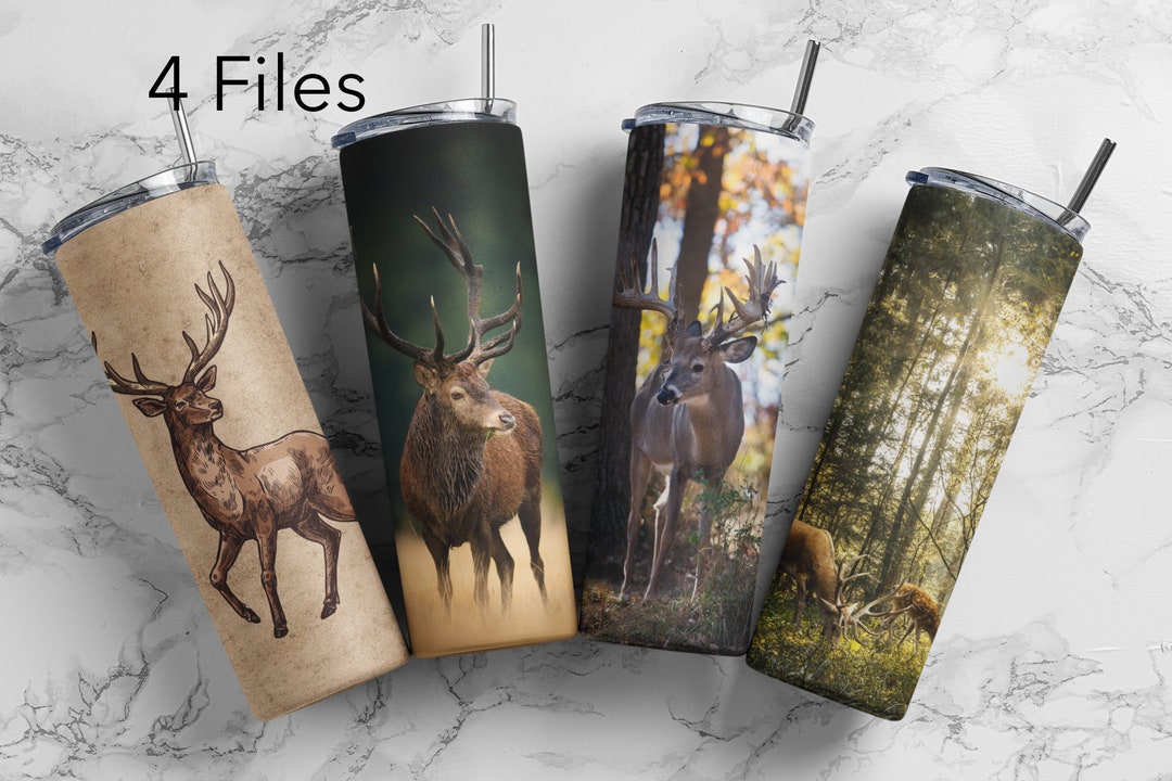 Deer Hunting Tumbler Wrap Sublimation Design - Gift for Him - 20oz ...