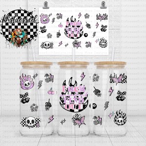 16oz Libbey Can Wrap PNG | Retro Fuk Around Sublimation Design | Digital Download | 16oz Tumbler Wrap | Checker Pattern Wrap Sublimation Png