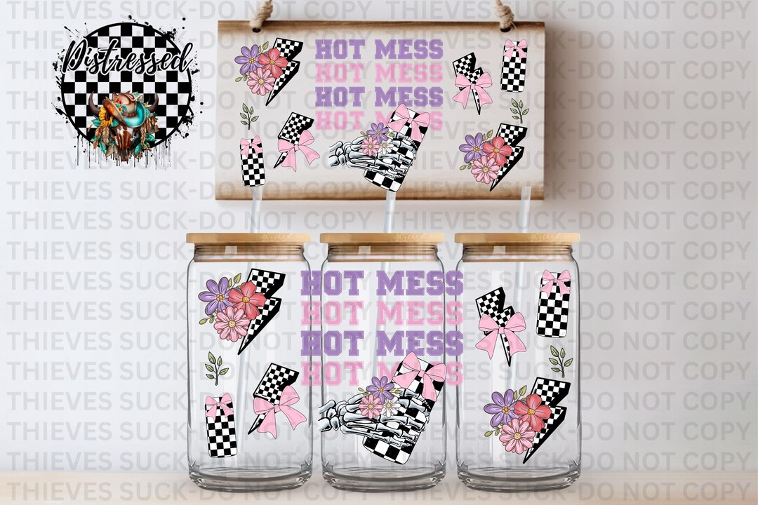 16oz Libbey Can Wrap PNG | Retro Summer Sublimation Design | Digital ...