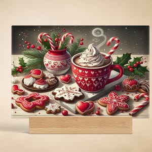 Christmas Cutting Board Design Download, Snowman Glass Cutting Board PNG Printable Digital File, Santa Christmas Cutting Board PNG