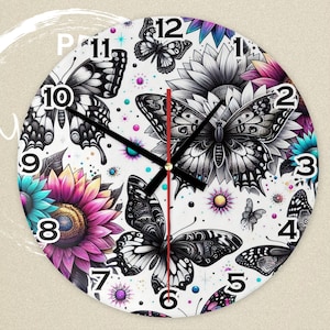 Digital Clock PNG, Sublimation Design, Printable Wall Clock, Sublimation Clock png , Clock Template , Clock Design Sublimation PNG, Western