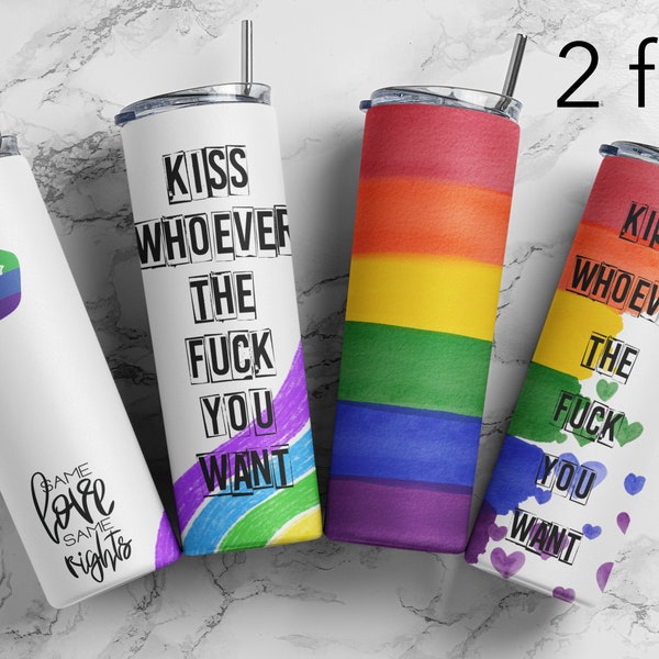 pride Tumbler Design | Sublimation Designs Downloads - 20 oz skinny tumbler sublimation image Design, Pride tumbler png, LGBT tumbler