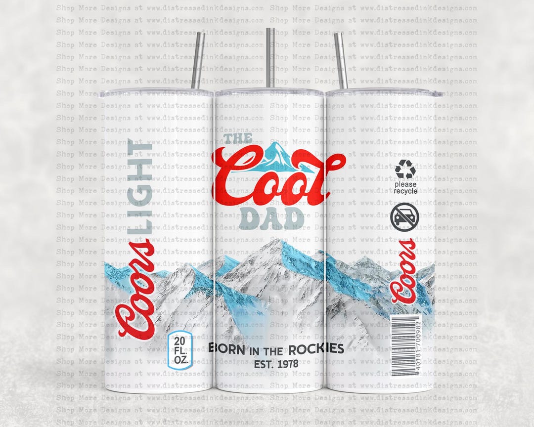 The Cool Dad Funny 20oz Tumbler PNG Set, Sublimation Design, Father's ...