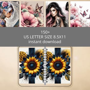 Journal cover template, 150+, Printable PNG Bundle, Book Cover Png, KDP journal cover PNG, notebook cover design download