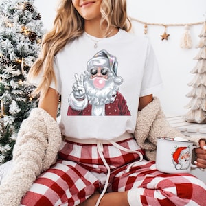 Santa Clause Christmas club, PNG, holiday festive Christmas Season Png, Santa Bubble png, Funny Christmas png, Retro Christmas png