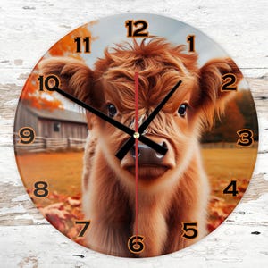 Digital Clock PNG, Sublimation Design, Printable Wall Clock, Sublimation Clock png , Clock Template , Clock Design Sublimation, Cow