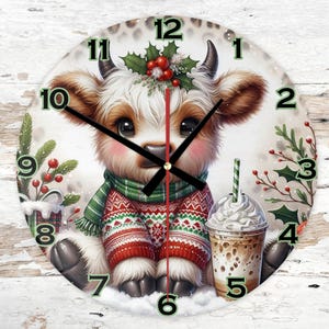 Digital Clock PNG, Sublimation Design, Printable Wall Clock, Sublimation Clock png , Clock Template , Clock Design Sublimation PNG,Christmas