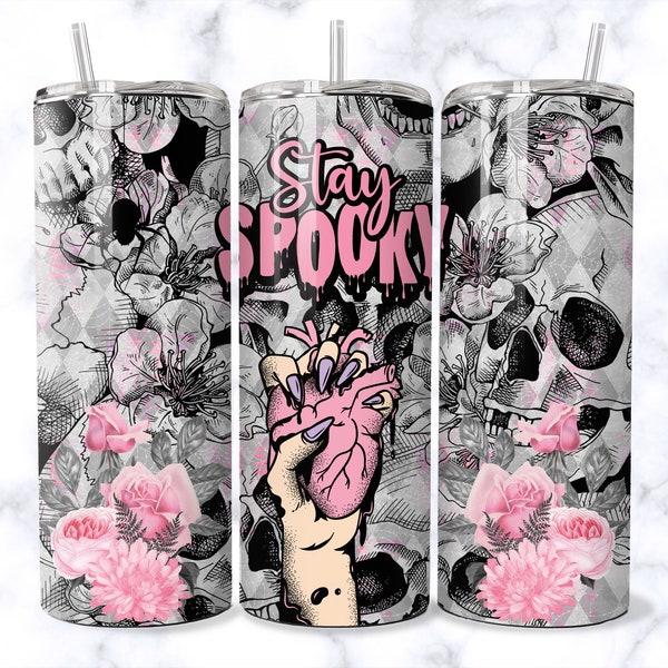 Halloween Tumbler Wrap, Spooky Vibes Tumbler png, Halloween Tumbler Design, Halloween Tumblers png, Spooky Tumbler Wrap, 20oz Skinny Tumbler