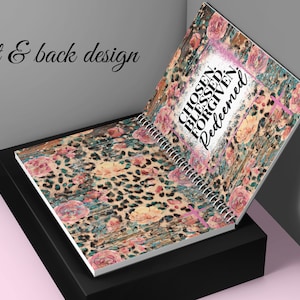 Chosen Blessed DIY Gift Idea Notebook Journal Cover Sublimation Personalization Digital Download PNG, 11x8.5 PNG, Free Pen png