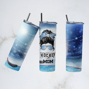 20oz Skinny Tumbler Hockey Mom Designs Template Straight PNG File Download hockey mom sport tumbler design