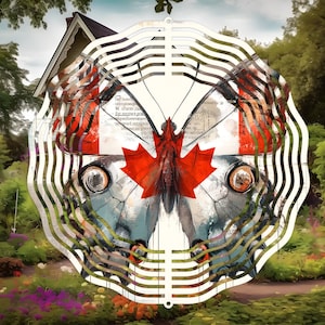 Wind Spinner PNG, Canada Wind Spinner Sublimation Design, Instant Download, Pretty Wind spinner Sublimation Template PNG Sublimation