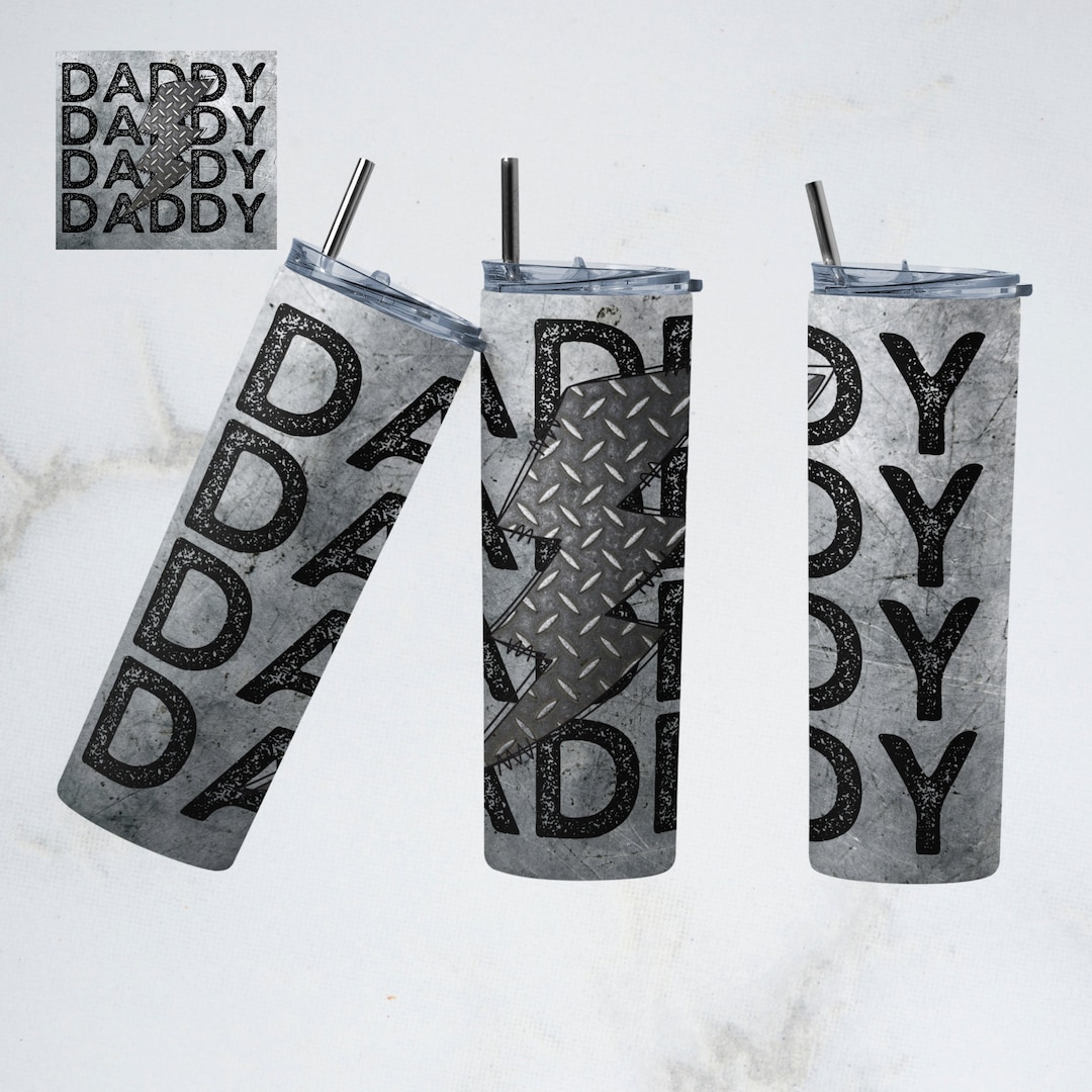 20oz Skinny Tumbler Daddy Retro Daddy Tumbler Design, Sublimation PNG ...