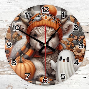 Digital Clock PNG, Sublimation Design, Printable Wall Clock, Sublimation Clock png , Clock Template , Clock Design Sublimation, Halloween