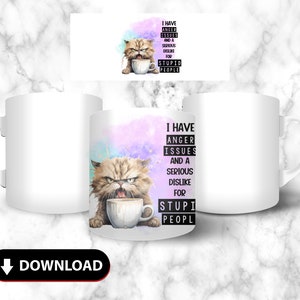 Sarcastic 15oz Mug Sublimation Designs, Coffee Mug PNG File, Digital Download, Sarcastic Quotes, Funny Mug, Transparent Background 2024