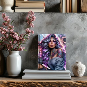 Bad Bitch Journal Cover PNG Design Sublimation - Printable Planner Cover Notebook Cover - Digital Instant Download- 8.5x11 Inch