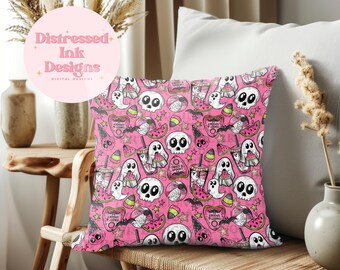 Spooky Watermelon Seamless PNG | Summer, Ghost, Skellie, Skeleton, Bat ...