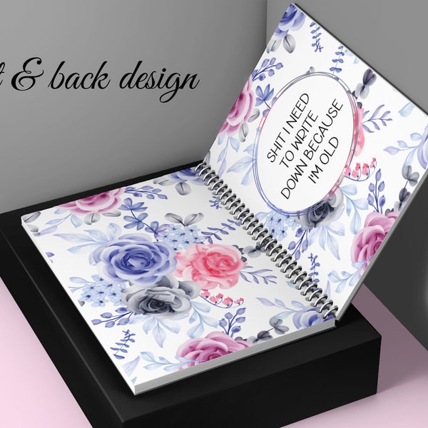 Shit I Need To Write Down DIY Gift Idea Notebook Journal Cover Sublimation Personalization Digital Download PNG, 11x8.5 PNG, Free Pen png