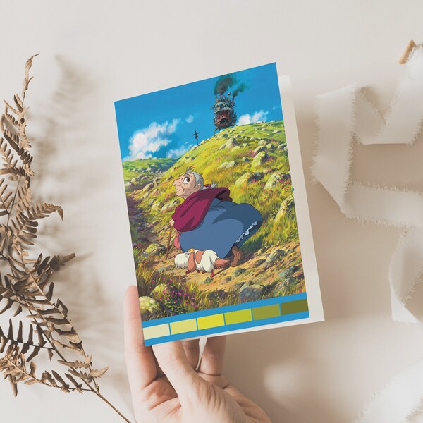 Howls Moving Castle Birthday Card - Etsy