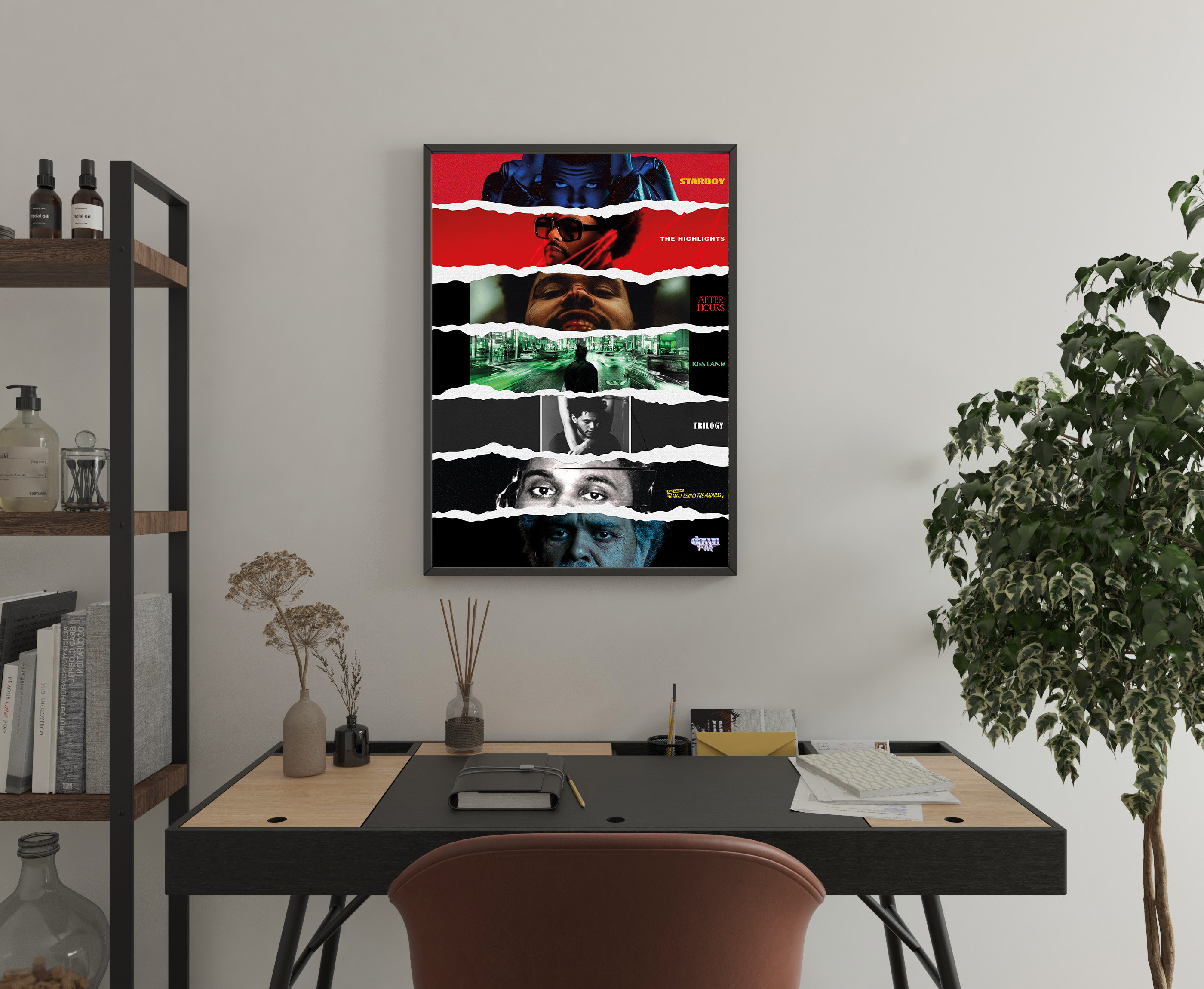 Weeknds Poster Weeknds's All Album Covers Premium Matte Vertical Poster(07)