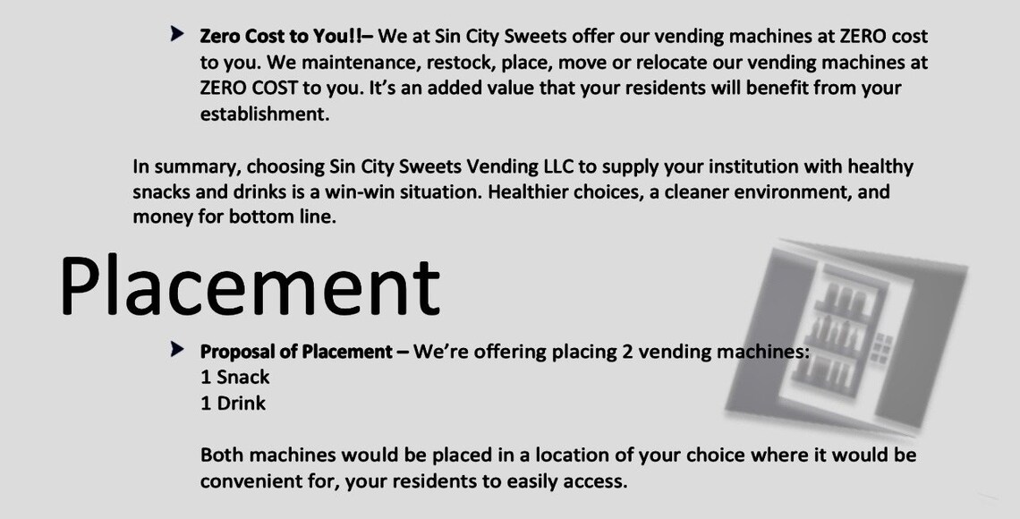 Vending Machine Proposal Etsy