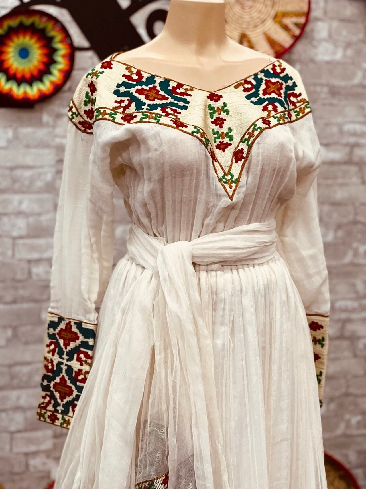 ethiopian traditional dress fashion 2018 Beaded Wedding Habesha Dress Exquisite Pattern Habesha Kemis Ethiopian Dress Style XXL main image 0