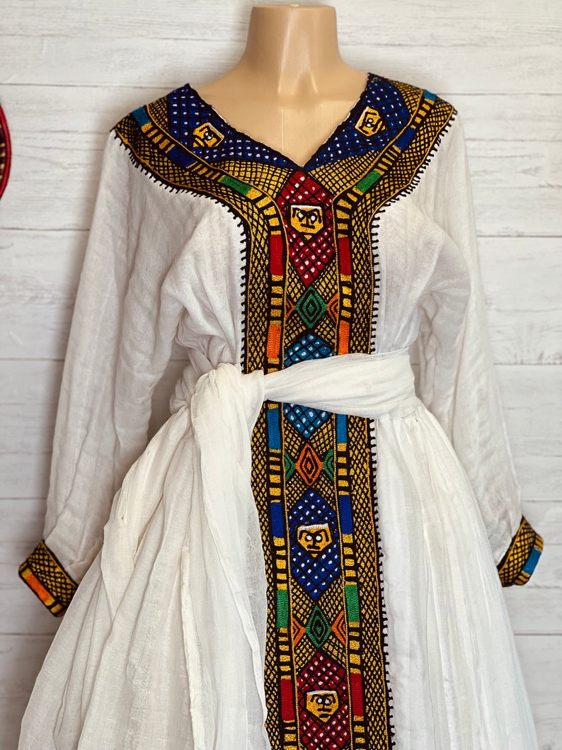 Ngista saba ንግስተ ሳባEthiopian & Eritrean dress Hahilwe Kemis የሐበሻ የሐገር ባህል ልብስEthiopian new year dress Habesha KemisZuria image 1