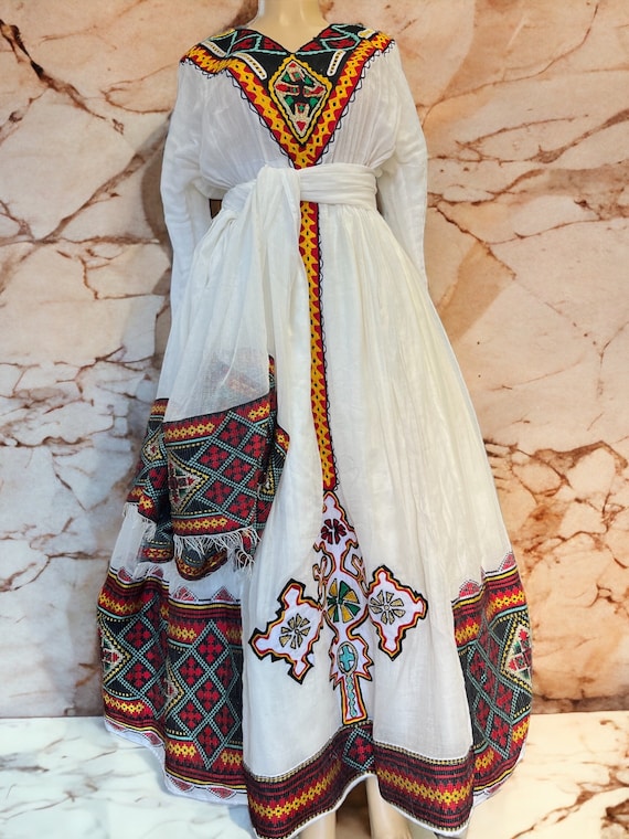 Habesha dress for baptism hot sale