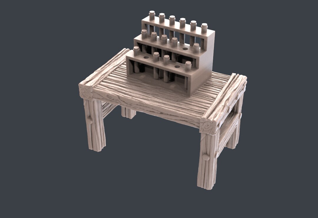 Alchemy Table Short vials V2 DND Pathfinder TTRPG Etsy