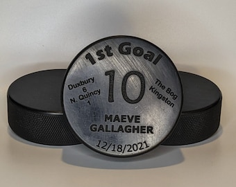 1st Goal Puck