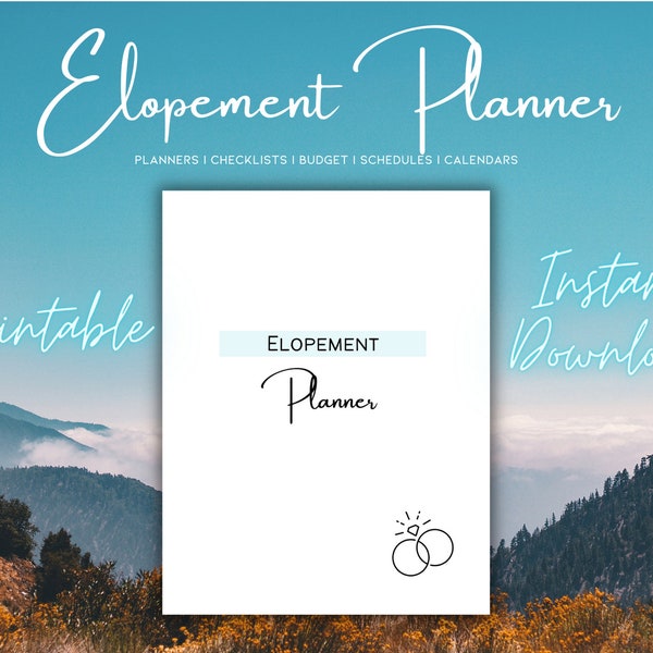 Elopement Planner Printable