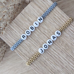 Growing macrame name bracelet / baby bracelet / newborn bracelet / hand-knotted / birth gift / customizable