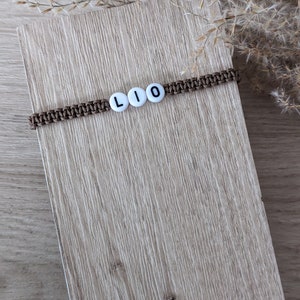 Mitwachsendes Makramee Namensarmband /Babyarmband/ Neugeborenenarmband / handgeknüpft / Geburtsgeschenk / personalisierbar bild 8