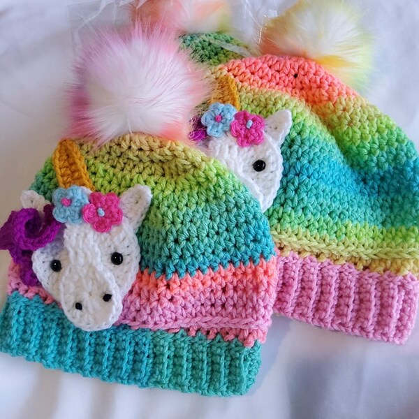 Unicorn Beanie Etsy