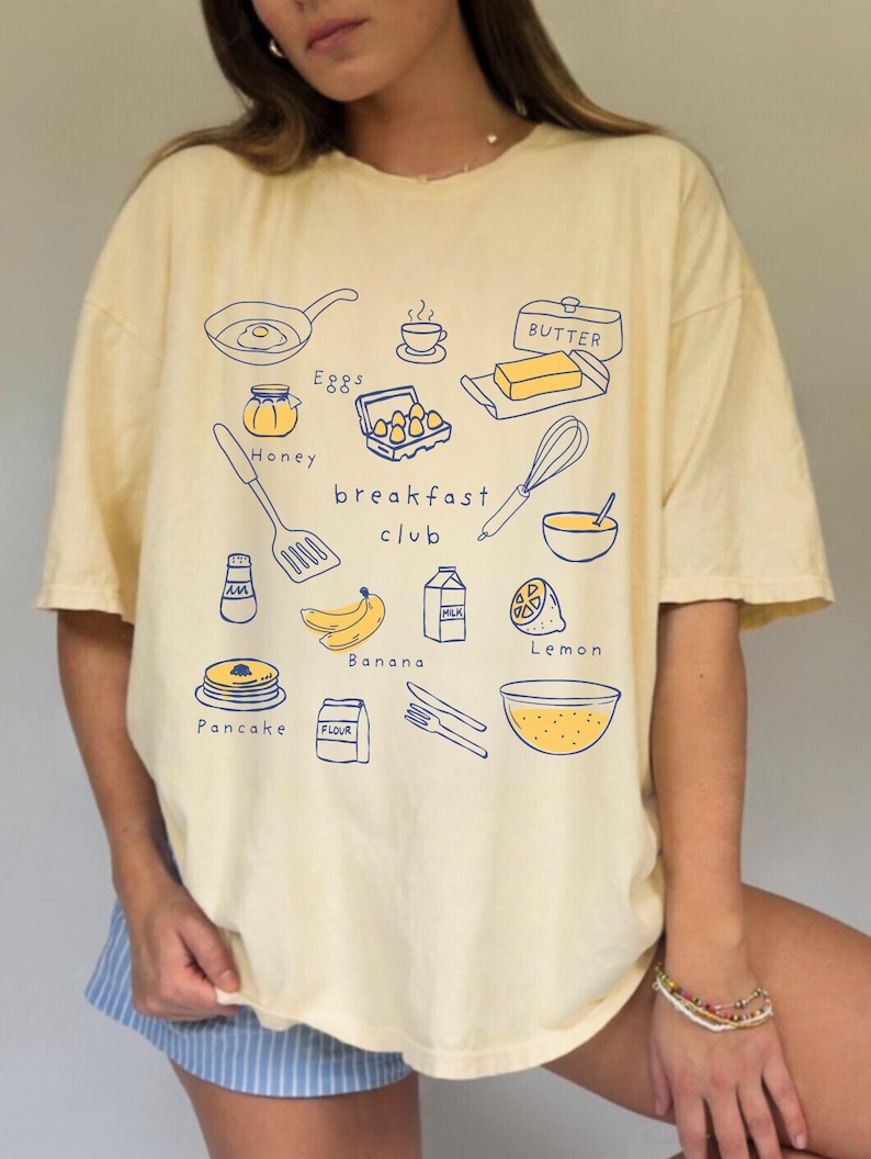 Butter Yellow Shirt, Breakfast Lover Club, Salted Butter, Banana Shirt, Tomato Girl Summer, La Dolce Vita, Limoncello, Old Money Aesthetic Bild 1