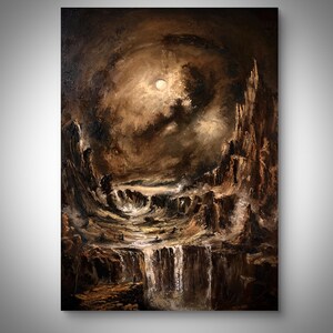 Spaziergang durch vergessene Länder | Matte Vertikale Poster, Abstrakte Wandkunst, Naturdekor, ideal für Zuhause, Büro, Kunstliebhaber