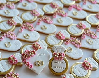 Wedding Favors | 25 Pcs Cookies | Dessert Table | Party Favor | Wedding Gift | Wedding Decor | Bulk Gift | Bride and Groom