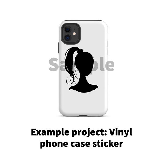 Girl with ponytail silhouette minimal modern simple design Svg, Digital  Design PNG EPS SVG pdf Clipart, Cricut Sticker Vector Sublimation - Main Image