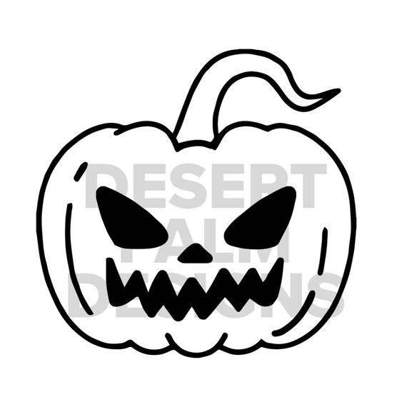 Jack O Lantern Jagged Mouth Svg Digital Design PNG EPS SVG - Etsy